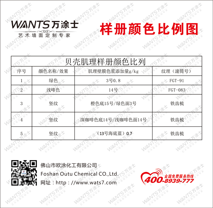 贝壳肌理颜色比例二维码